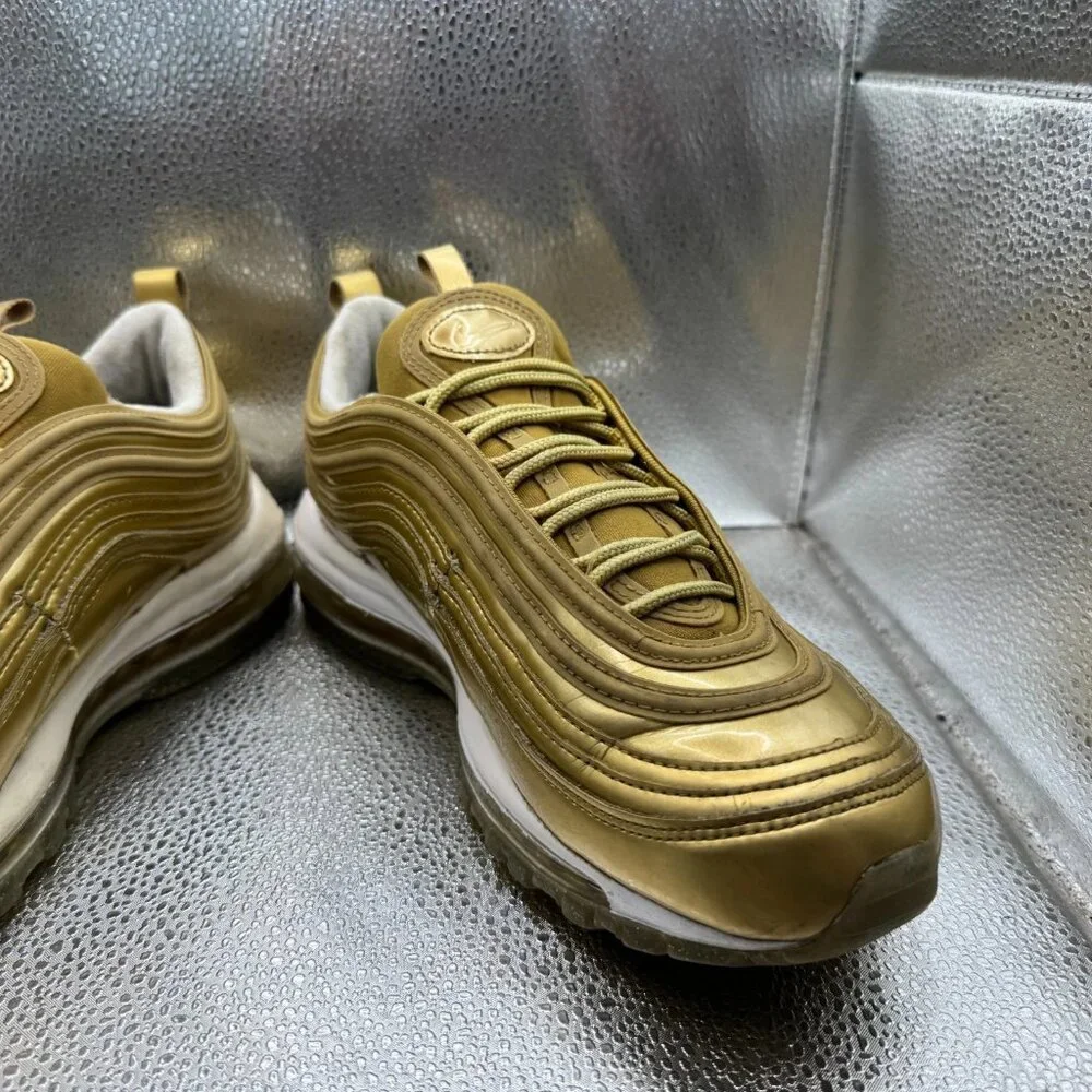 Size 9.5 Nike Air Max 97 Low Womens‎ Olympic Gold Athletic Sneaker CJ0625-700